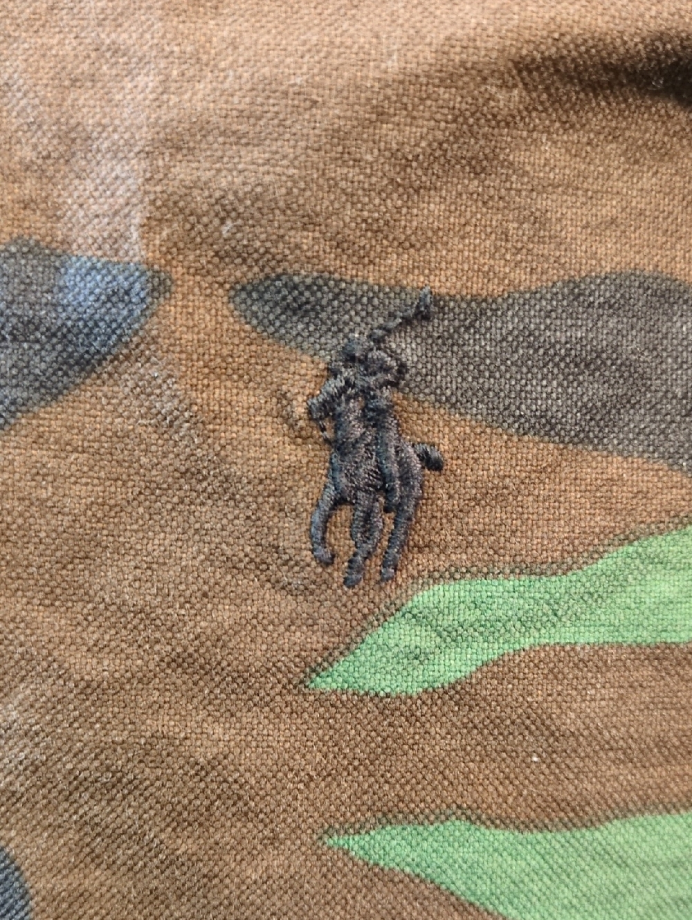 Ralph Lauren Camo Button Down LS Shirt Medium - Picture 2 of 13